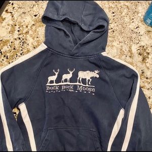 Navy Boys Buck Buck Moose Hoodie